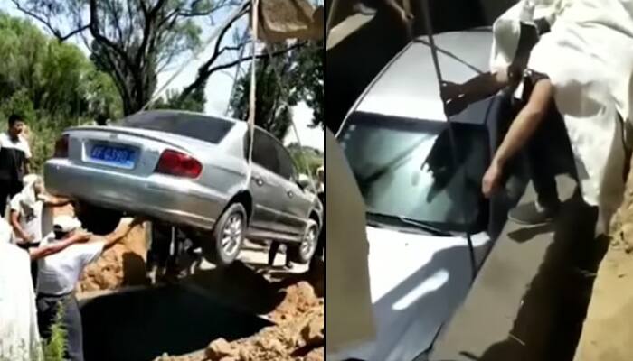 Man buried with his car to fulfil his dying wish