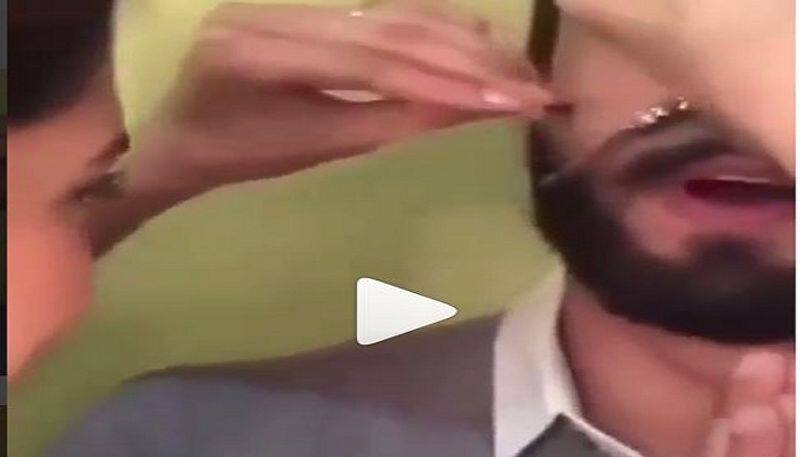 Deepika Padukone cuts Ranveer Singh Mustache video goes viral