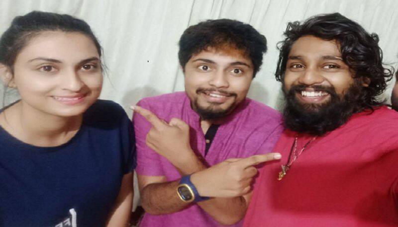 Olle Huduga Pratham meets and wishes Dhruva Sarja and Prerana