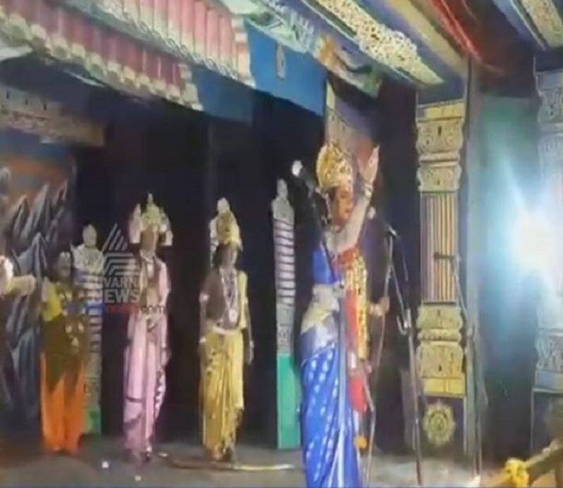 Umashree plays a mythological drama in Dodballapura