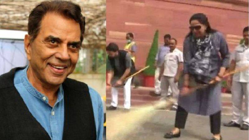 Dharmendra Trolls Hema Malini s Sweeping At Parliament Wins Over Twitter