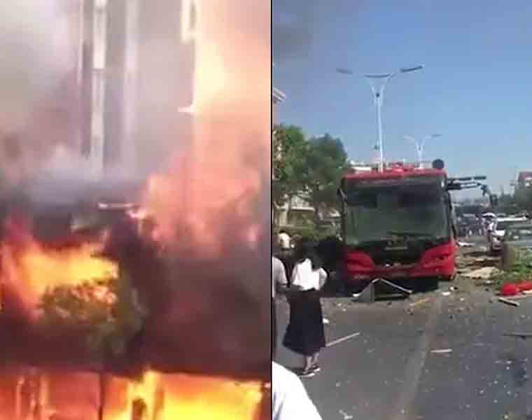 Massive blast in Hangzhou leaves 2 dead and over 50 injured