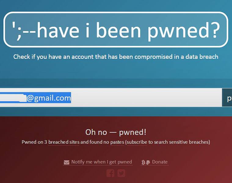 This site lets you check if your password has been leaked