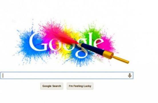 Google doodle celebrates Holi with a splash of colours