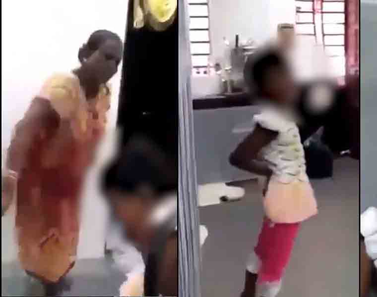 woman brutally thrashes 6-year-old girl