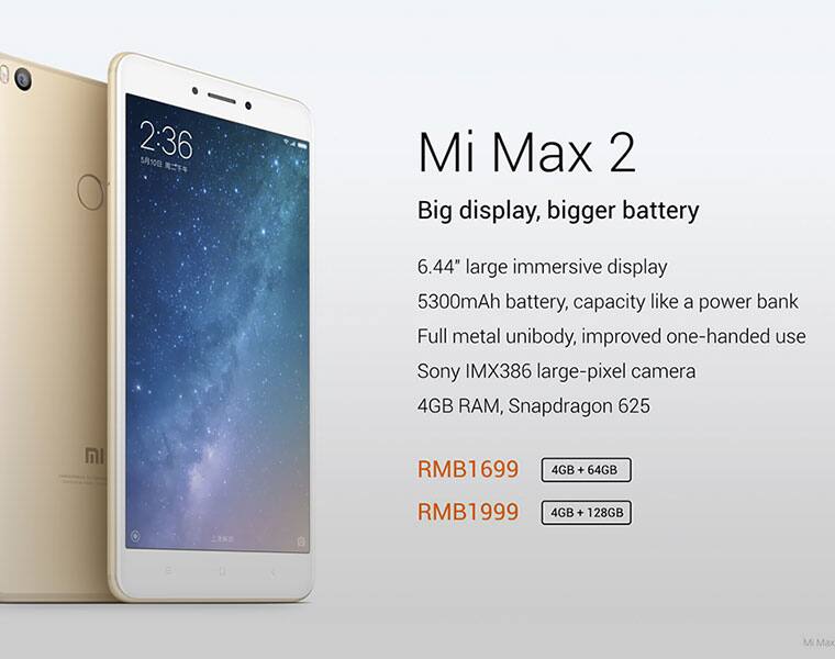 Xiaomi Mi Max 2 Price Slashed in india