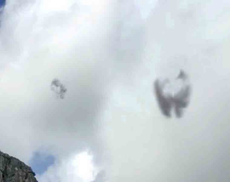 A suspected UFO captured on video in Cornwall