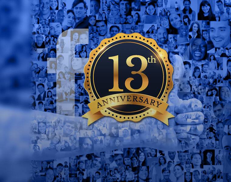 Facebook turns 13