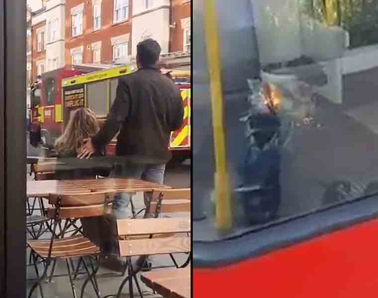 Watch! Explosion at the London metro