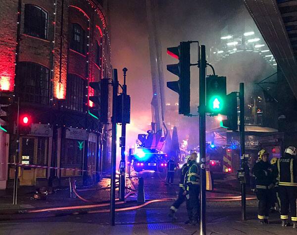 Tragic blaze in Londons popular hangout area Camden Lock Market