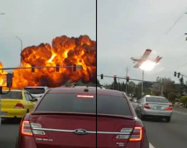 plane crash was caught on cam