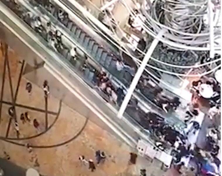 This escalator gives passengers the most shocking ride of their lives