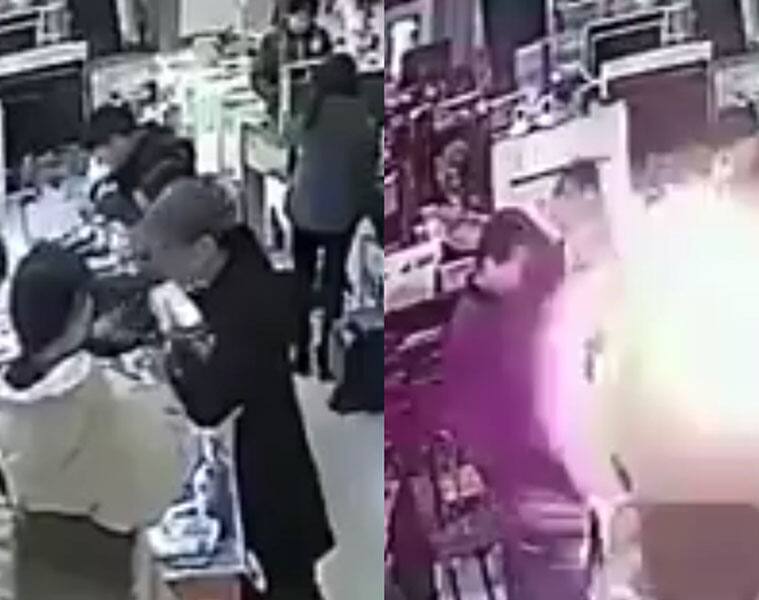 iPhone explodes into man's face as he decides to bite it