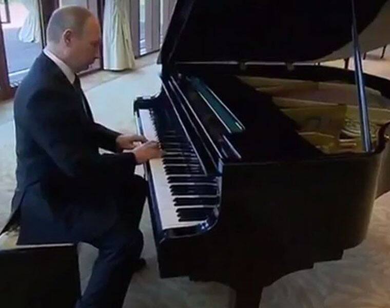 President Putin plays old Russian classics on Piano gets trolled