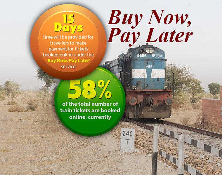 IRCTC buy now pay later online