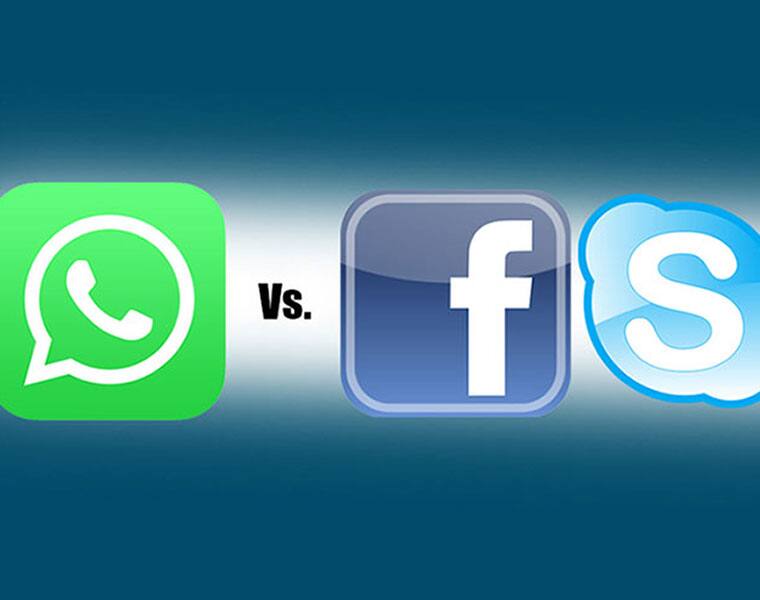 Whatsapp Facebook Skype Snapchat