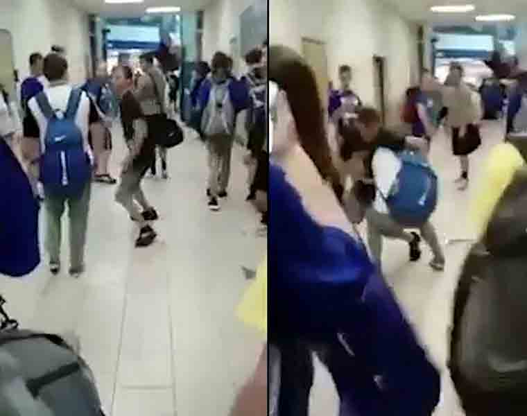 Bully punches a kid, what happens next will make you cheer!