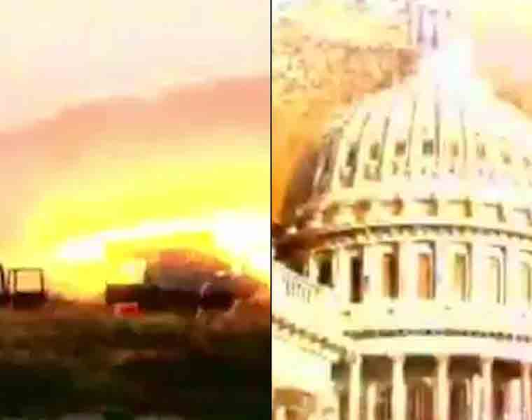 North Korea fires missile over White House in new World War III video