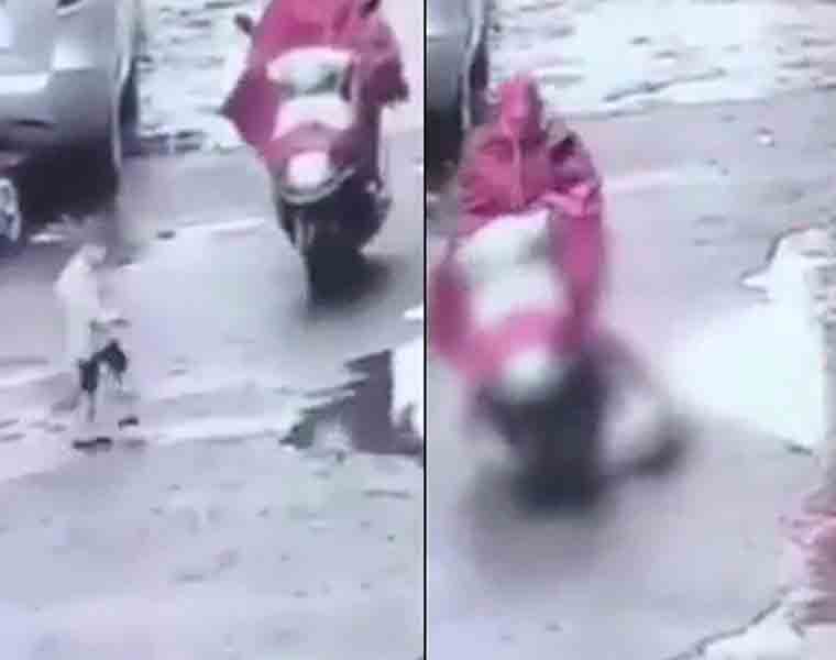 Pregnant woman runs over toddler, moves on as if nothing happened