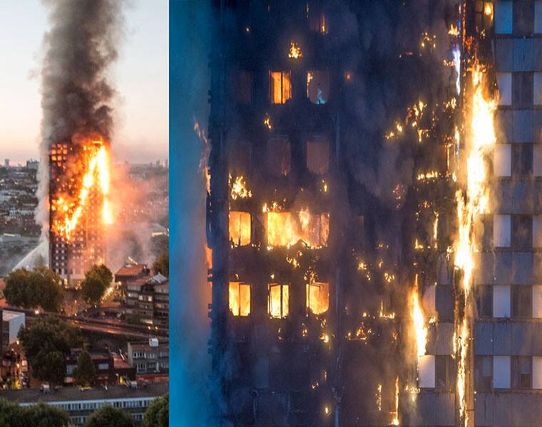 London 17 chilling photos of massive fire that engulfed Grenfell Apartment Tower