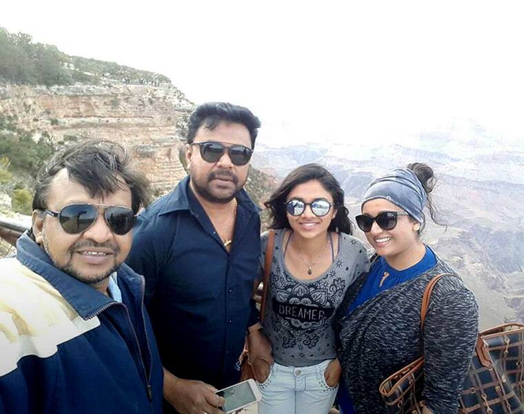 Video and Pictures: Dileep and Kavya enjoying at the Grand Canyon