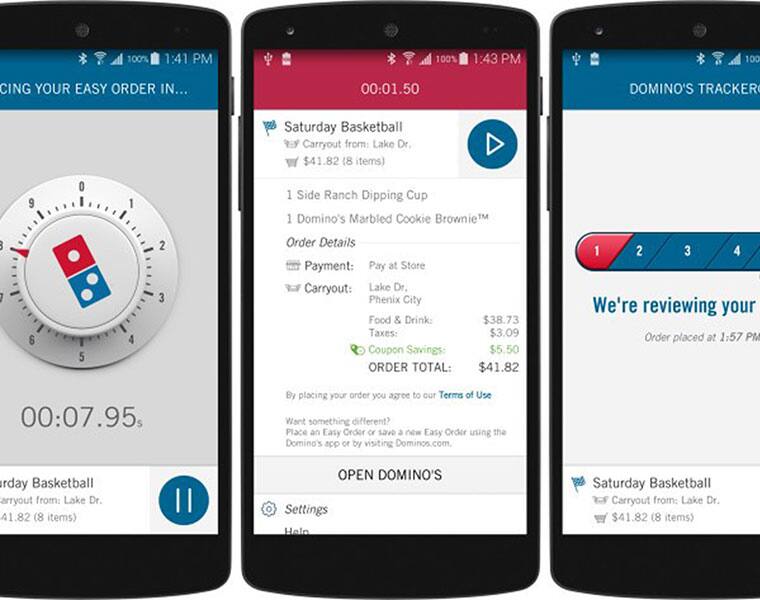 Domino's Zero Click app automatically orders pizza