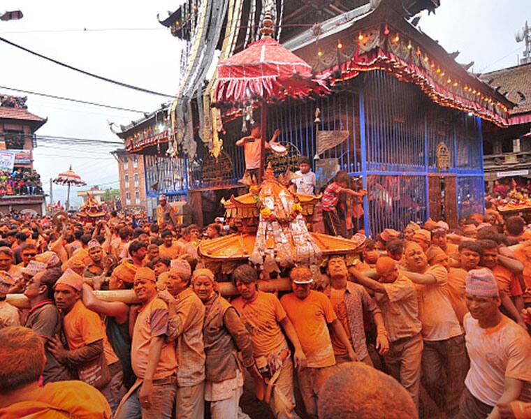 Nepal celebrated its New Year with Sindoor Jatra festival