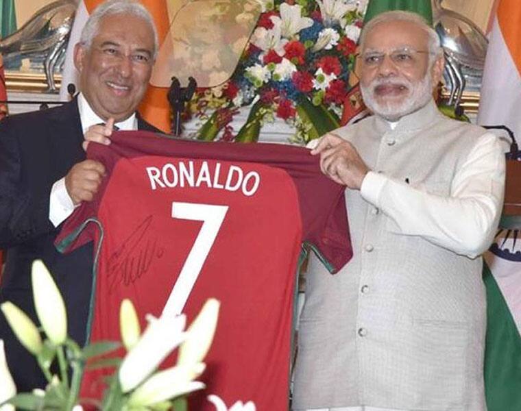 Portuguese PM treats Modi to special Gujarati veg lunch