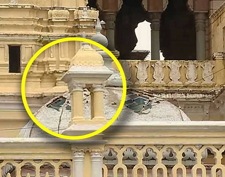 Mysore palace damage