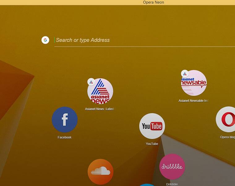 Opera Neon is a sneak peek into the future of desktop browsers