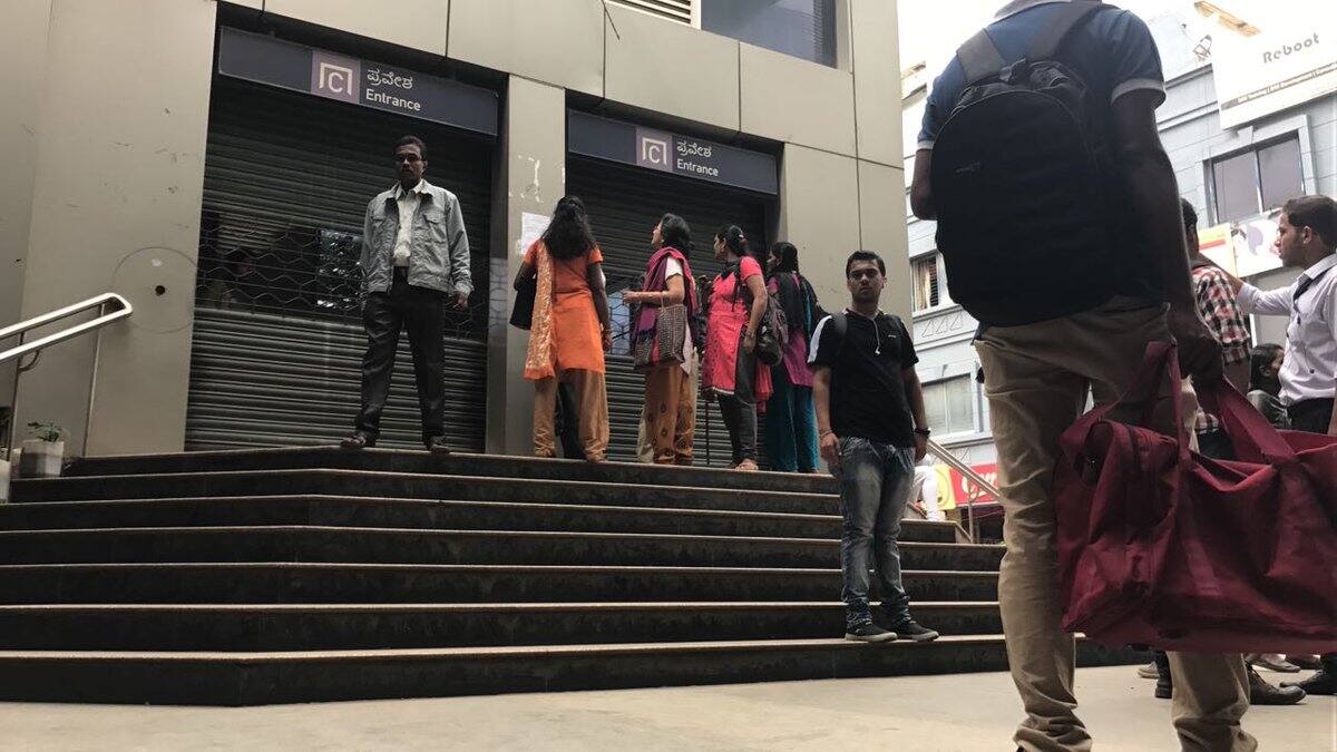 In pics: Namma Metro shutdown causes chaos in Bengaluru