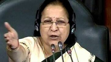 Sumitra Mahajan on Rahul Gandhi hugging PM Modi: Ye kya natak chal raha hai