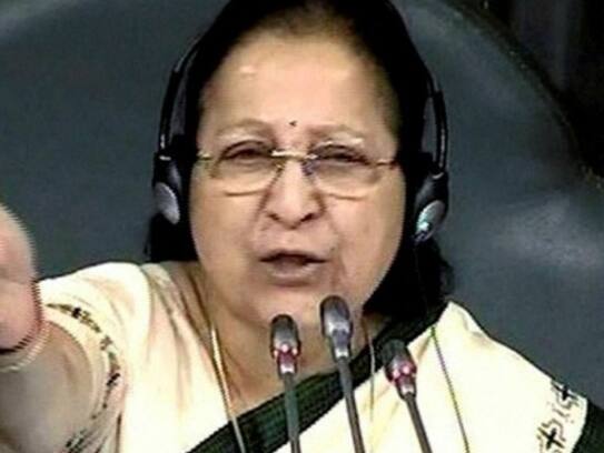 Sumitra Mahajan on Rahul Gandhi hugging PM Modi: Ye kya natak chal raha hai
