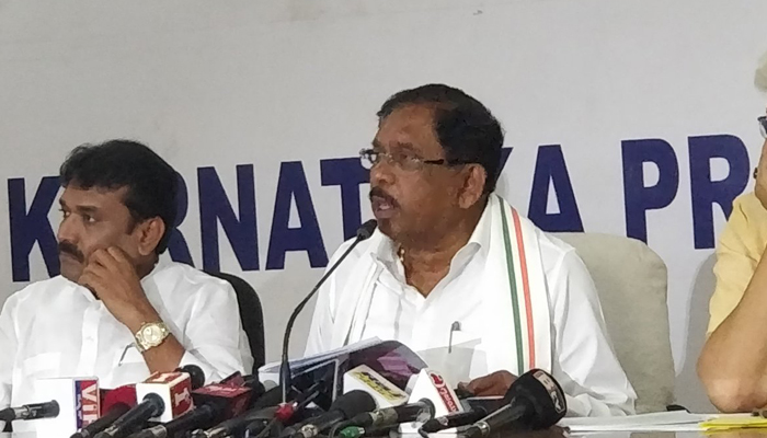 G Parameshwar Met DK Shivakumar in Jail in Doctor costume