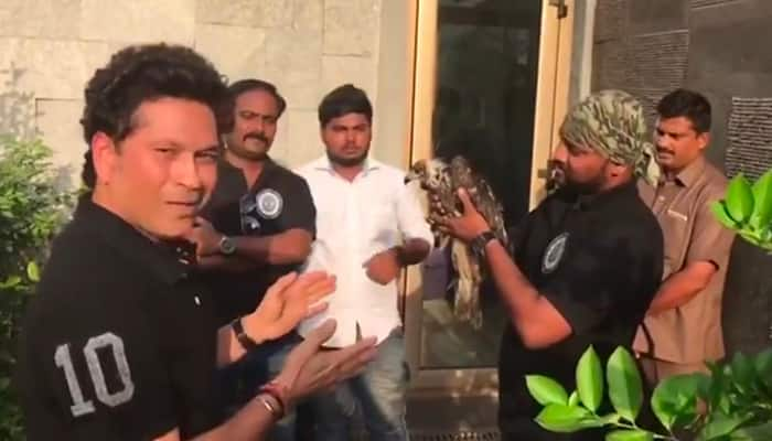 Watch: Master Blaster Sachin Tendulkar rescues injured eagle