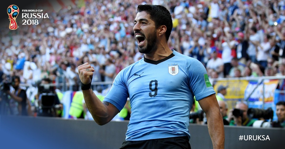 FIFA World Cup Luis Suarez nets winner as La Celeste join Russia in knockout stage