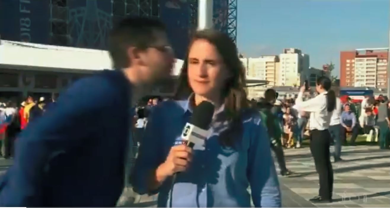 FIFA WC 2018: After Colombia, Brazilian Journo Julia Nearly Gets KISSED on LIVE TV -- WATCH