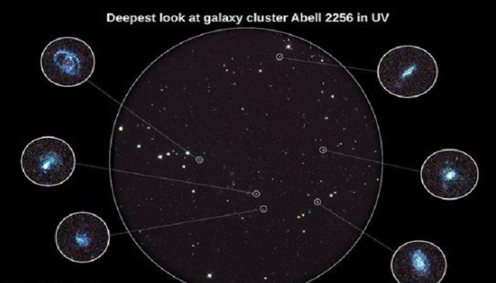 Isro’s Astrosat captures image of galaxy cluster