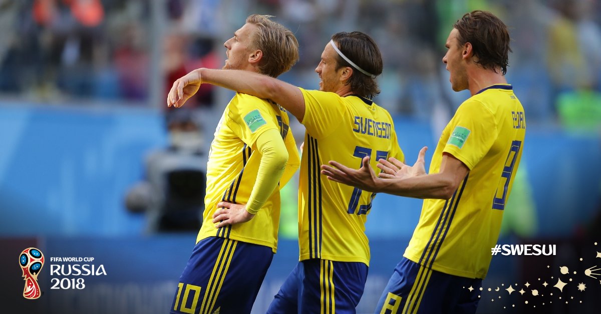 FIFA World Cup 2018: Sweden beat Switzerland 1-0 to enter quarters