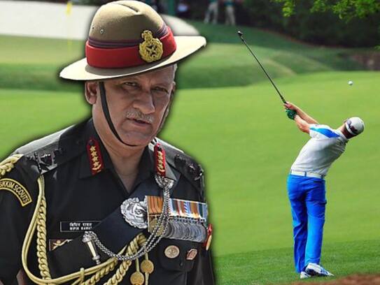 golf banned for officers in kashmir to honour soldiers sacrifice