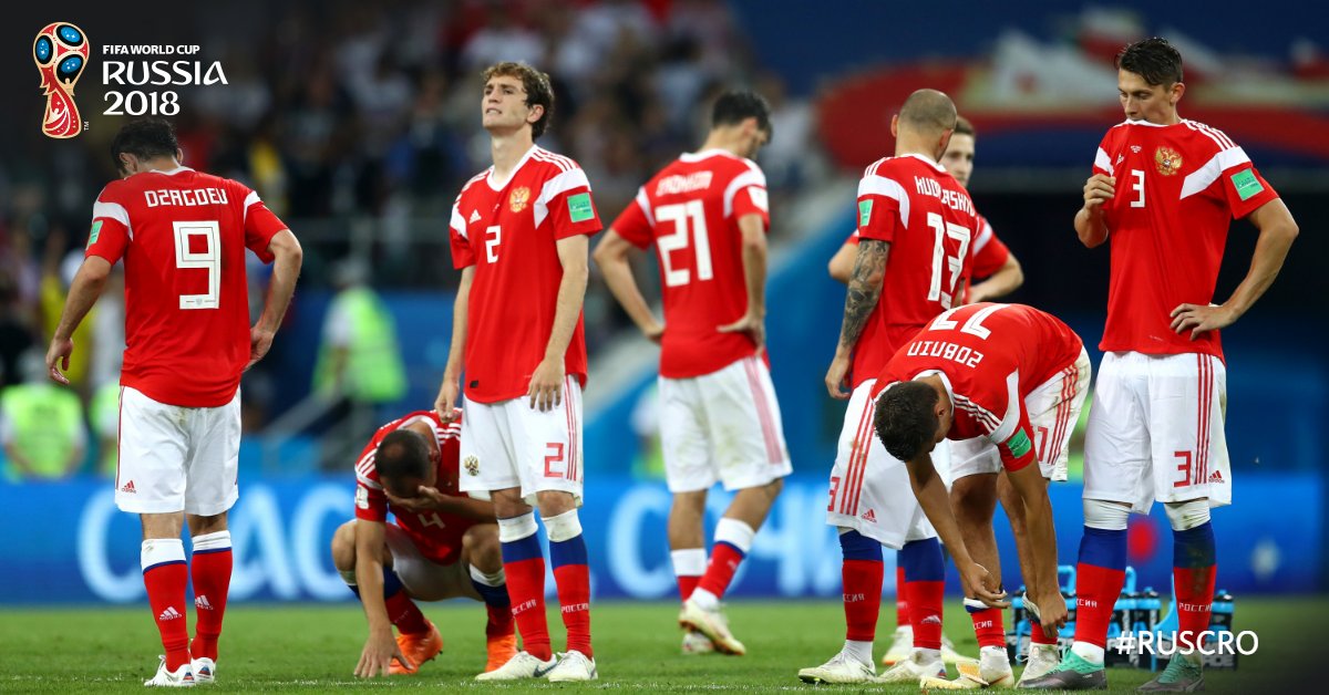 World Cup 2018: Russia fans' heartbreak as hosts exit