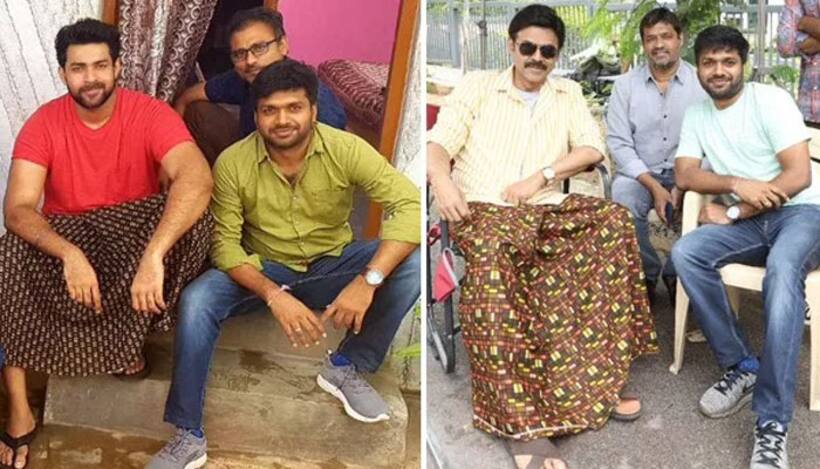 'ఎఫ్2' లుంగీ స్టైల్.. వెంకీ, వరుణ్ ల మాస్ లుక్