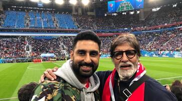 Bachchans watch FIFA World Cup in Russia, post picture