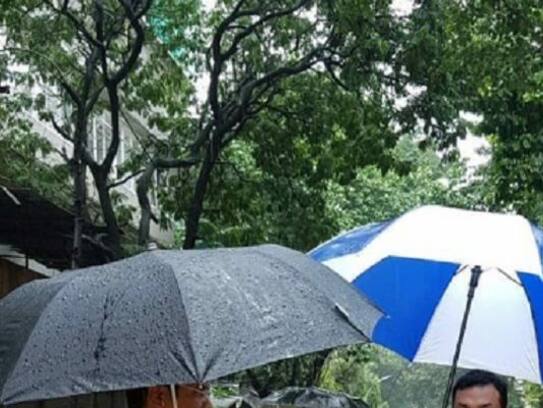 BJP spokesperson Sambit Patra's photo wading through Mumbai waters goes viral, gets trolled