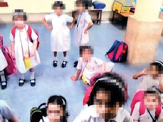 Children in school remained closed in the basement hours