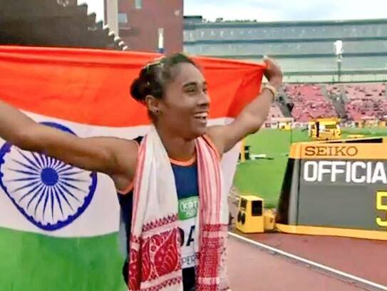 Sprinter Hima Das becomes first Indian to win gold at a world track event