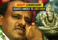 HD Kumaraswamy equates his joining coalition with Congress to Lord Shiva swallowing poison, breaks down