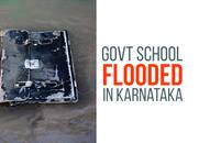 Govt school flooded with rainwater, shattering two class rooms