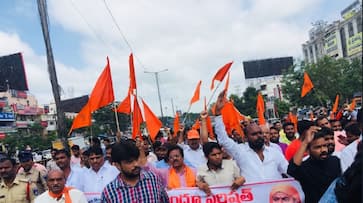 VHP, Bajrang Dal block Hyderabad's roads to protest Hindu seer's externment