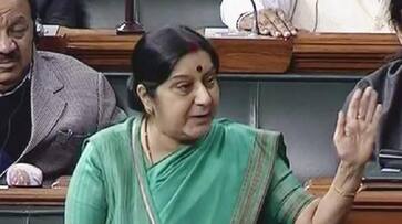 External Affairs Minister Sushma Swaraj says that Hindu population has risen in Bangladesh